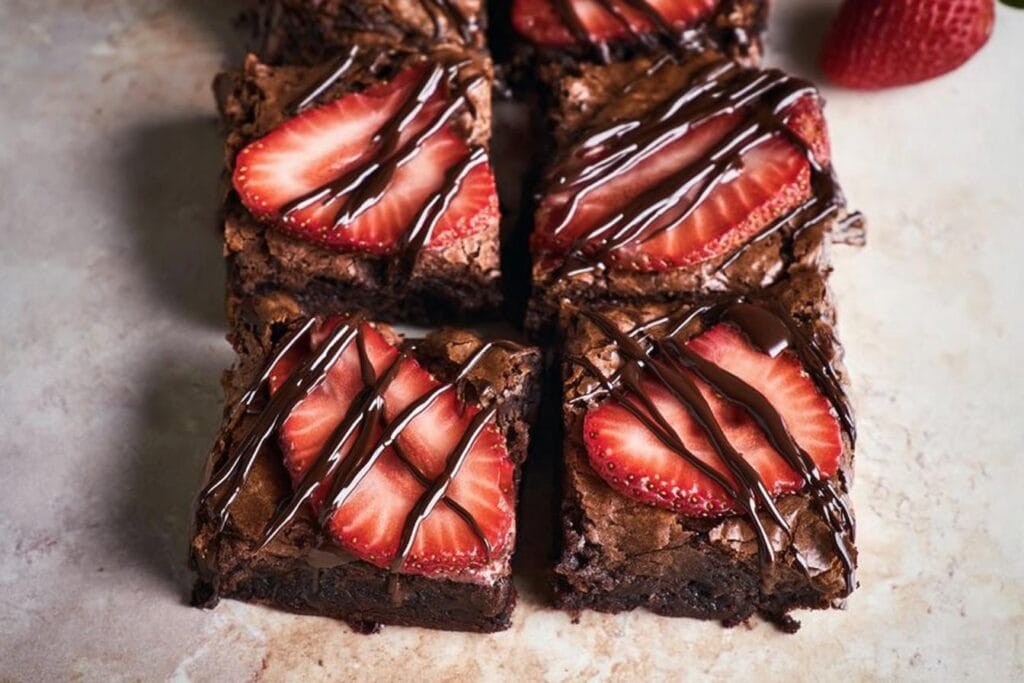 Chocolate Strawberry Brownies