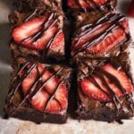 Chocolate Strawberry Brownies