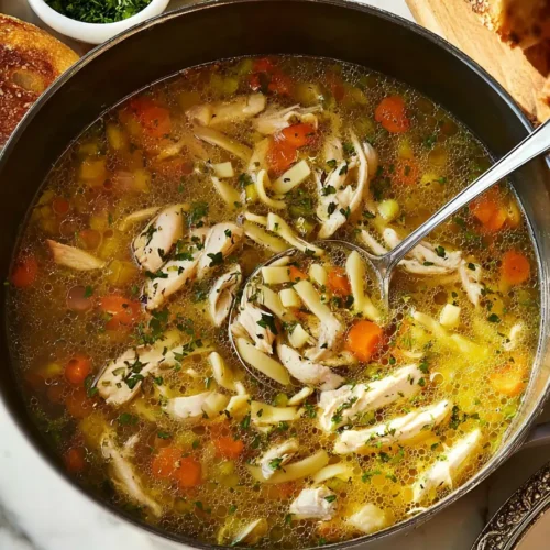 Cold Fighting Chicken Noodle Soup for sick days