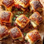 Crispy Prosciutto and Cheese Sliders