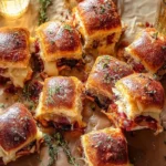 Crispy Prosciutto and Cheese Sliders