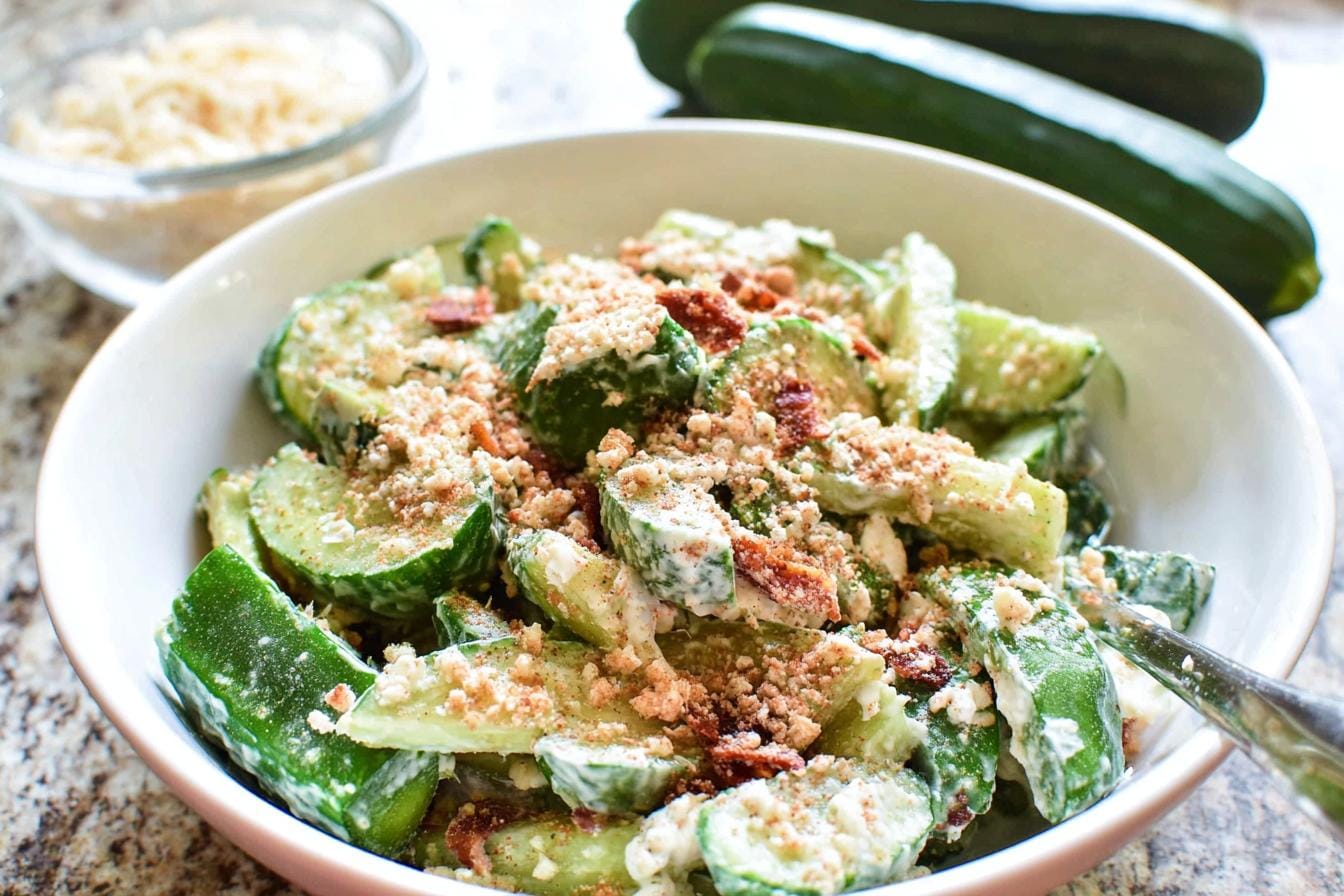 Cucumber Caesar Salad