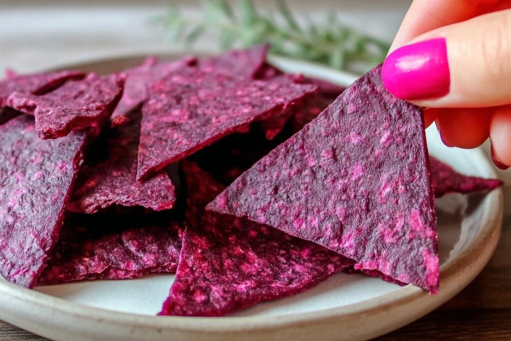 Gluten Free Beet Crackers