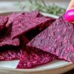 Gluten Free Beet Crackers