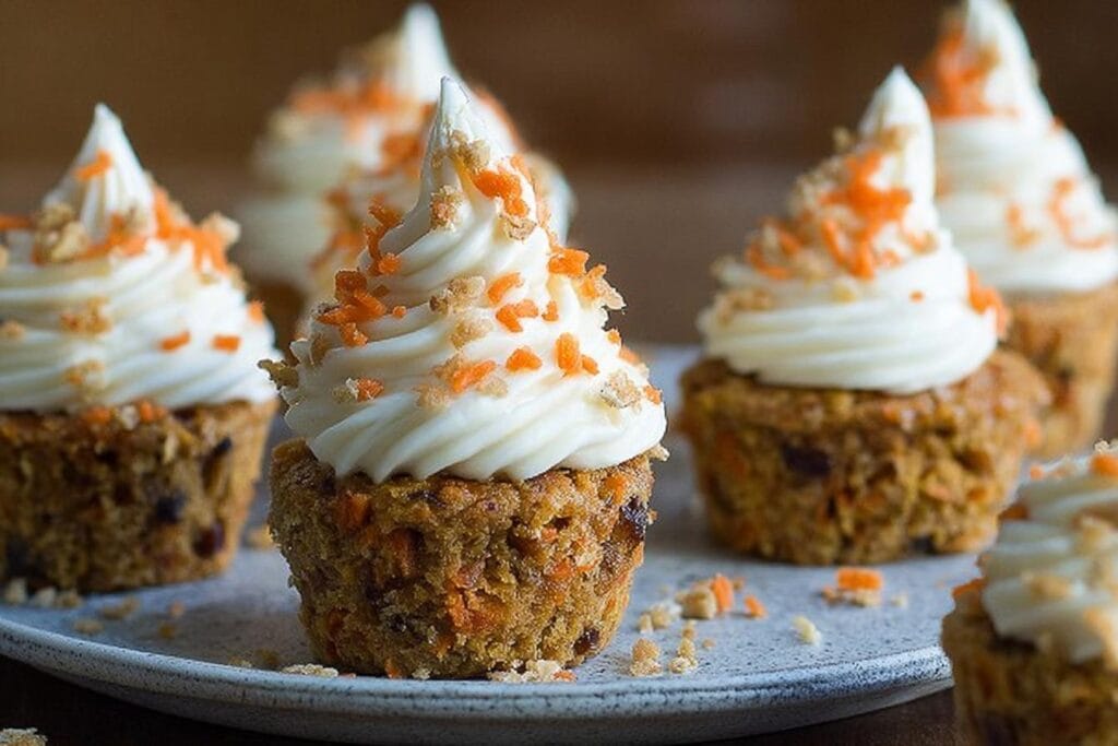 Healthy Carrot Cake Cupcakes