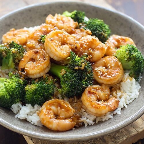 Honey Garlic Shrimp and Broccoli