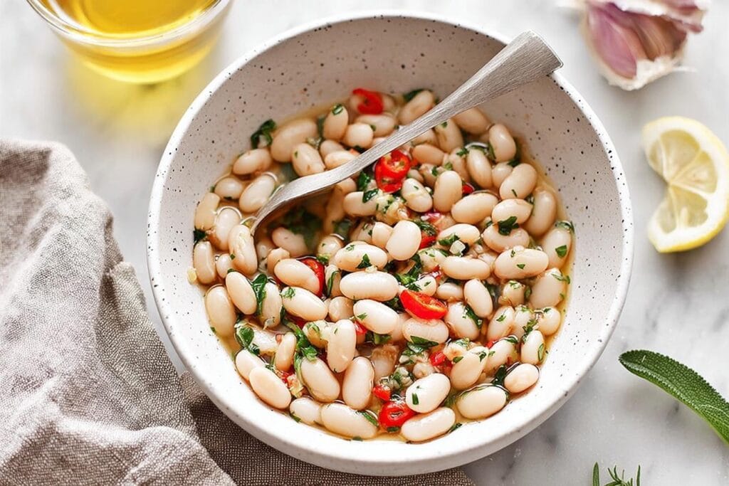 Marinated White Beans