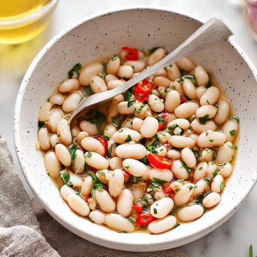 Marinated White Beans