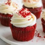 Red Velvet Cupcakes with Cream Cheese Frosting