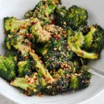 Roasted Broccoli with Chili Garlic Oil and Parmesan
