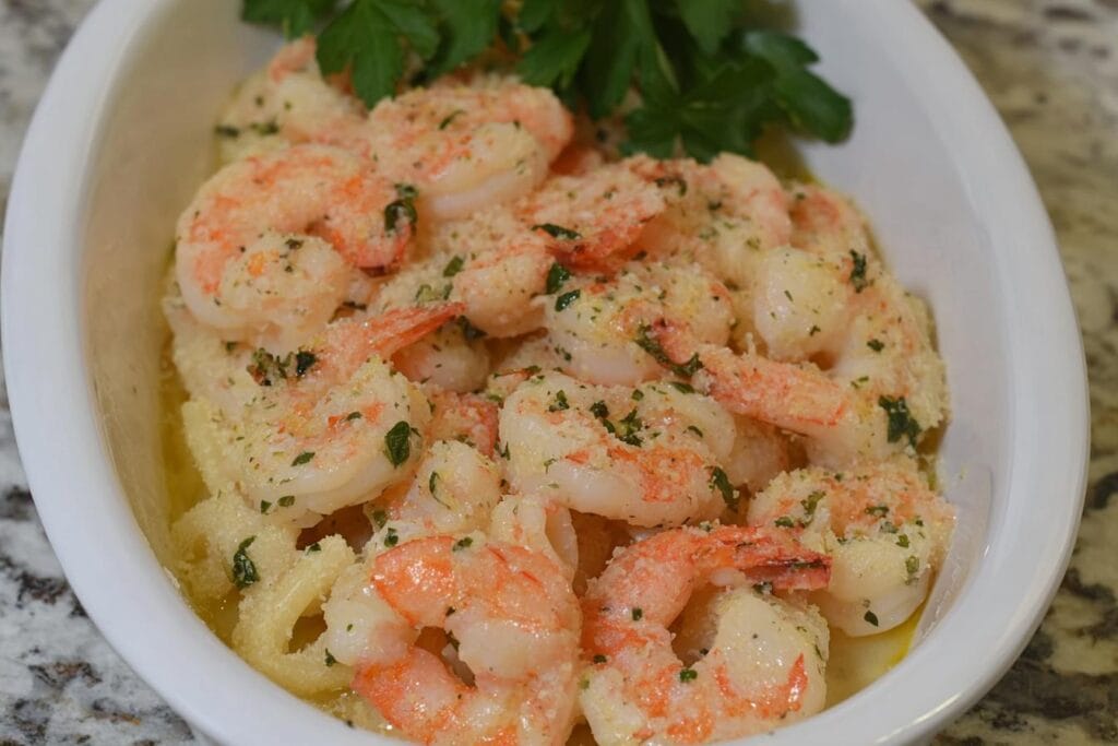 Shrimp Scampi Pasta Bake