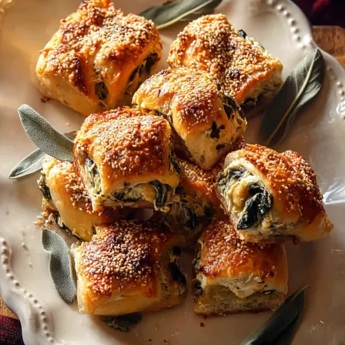 Spinach and Artichoke Dip Rolls