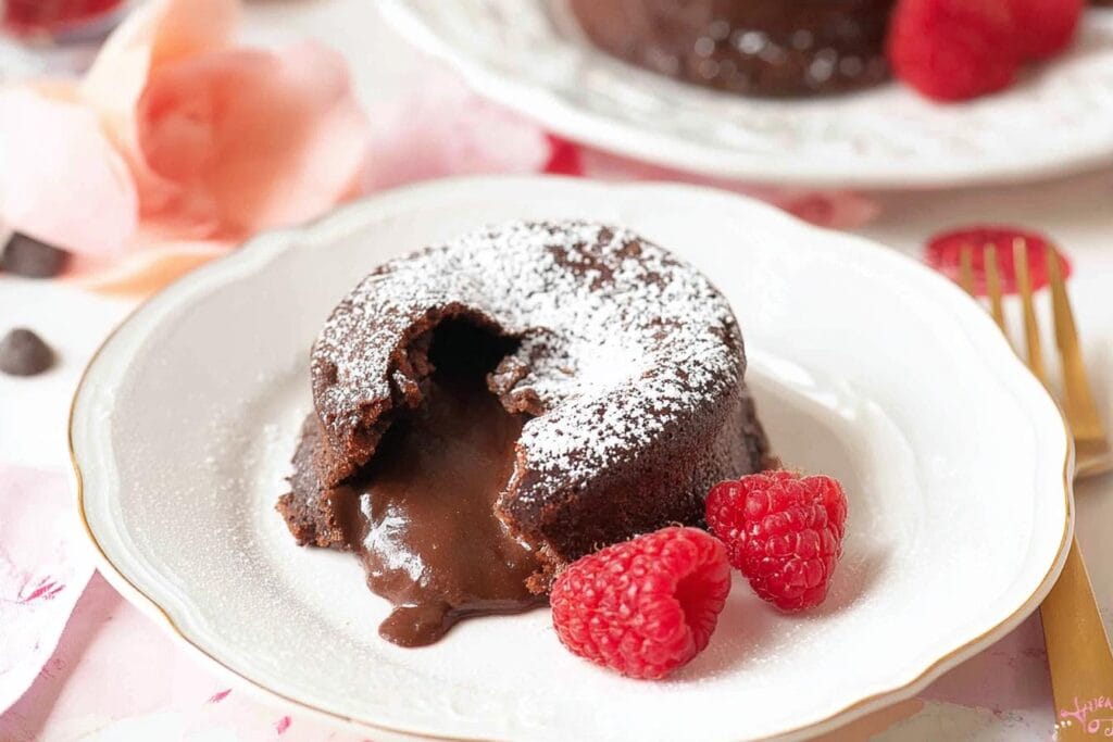 Valentines Day Chocolate Lava Cake