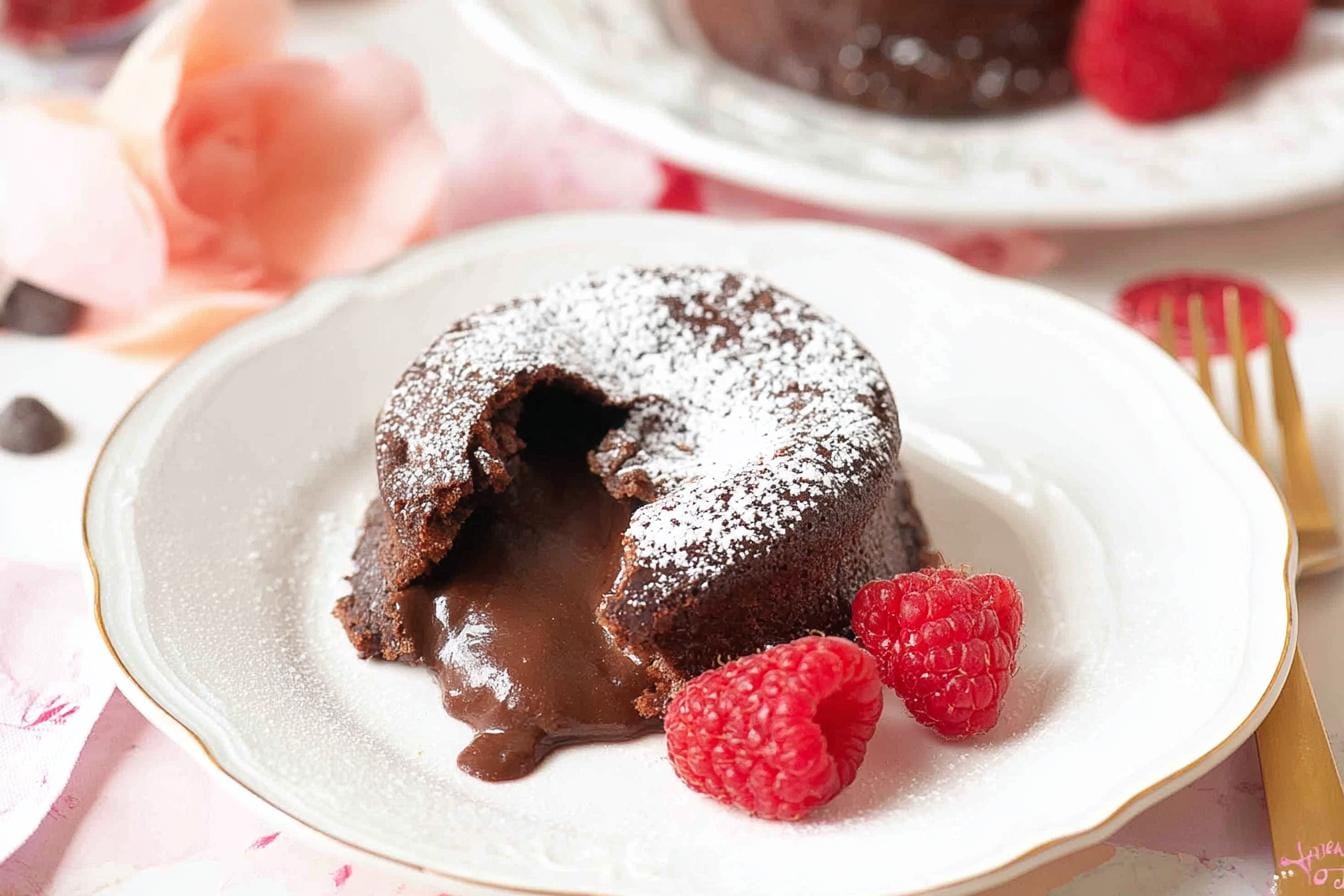 Valentines Day Chocolate Lava Cake