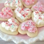 Valentines Day Heart Shaped Sugar Cookies