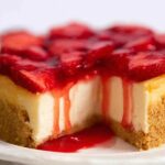 Valentines Day Strawberry Cheesecake