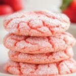 Strawberry Cake Mix Cookies