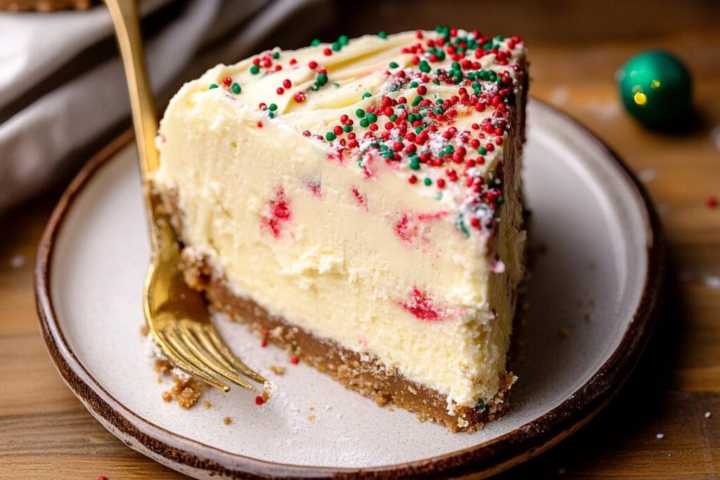 holiday Sugar Cookie Cheesecake