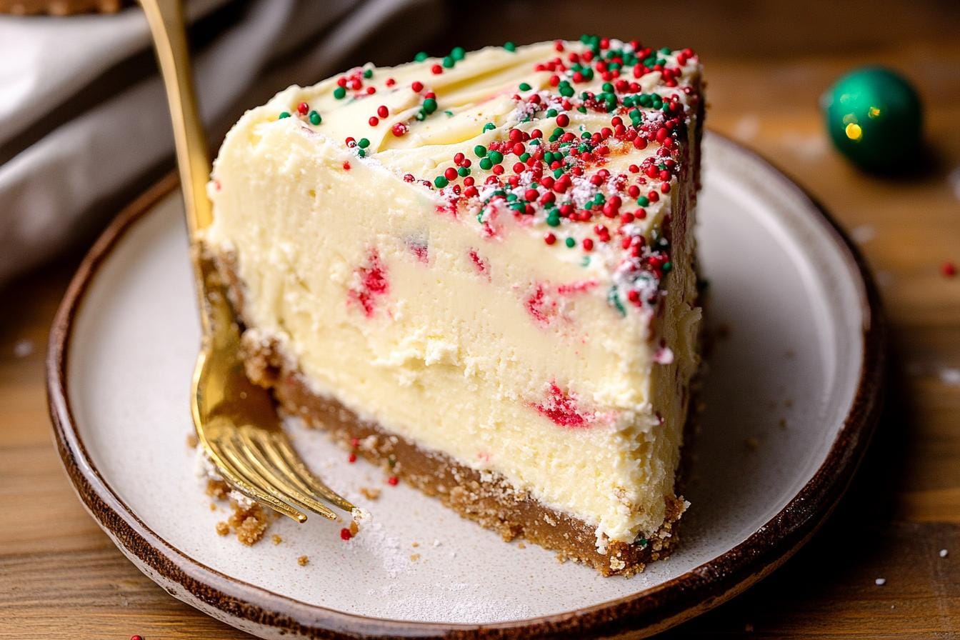 holiday Sugar Cookie Cheesecake