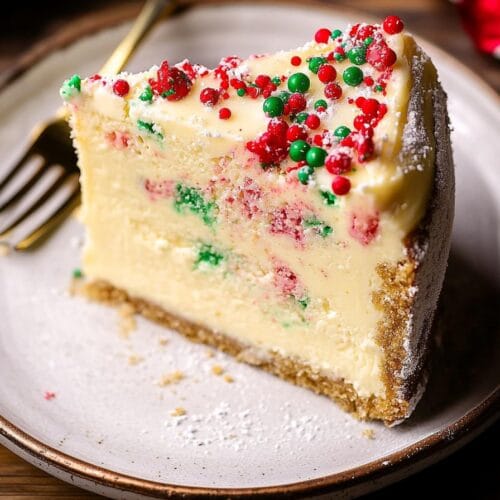 holiday Sugar Cookie Cheesecake