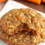 Healthy Carrot Cake Oatmeal Cookies