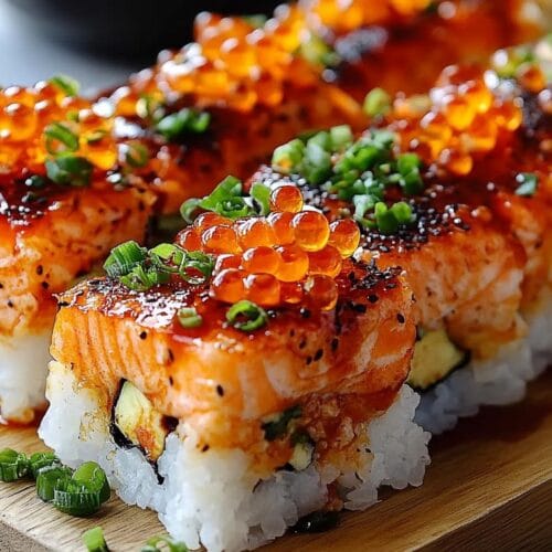 Spicy Salmon Sushi Bake Recipe