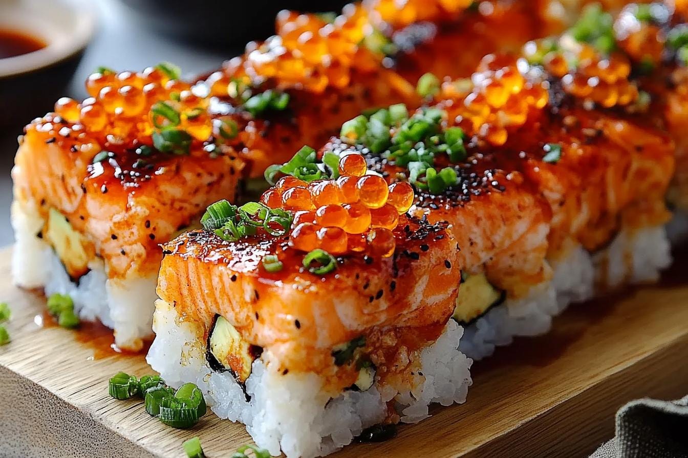 Spicy Salmon Sushi Bake Recipe