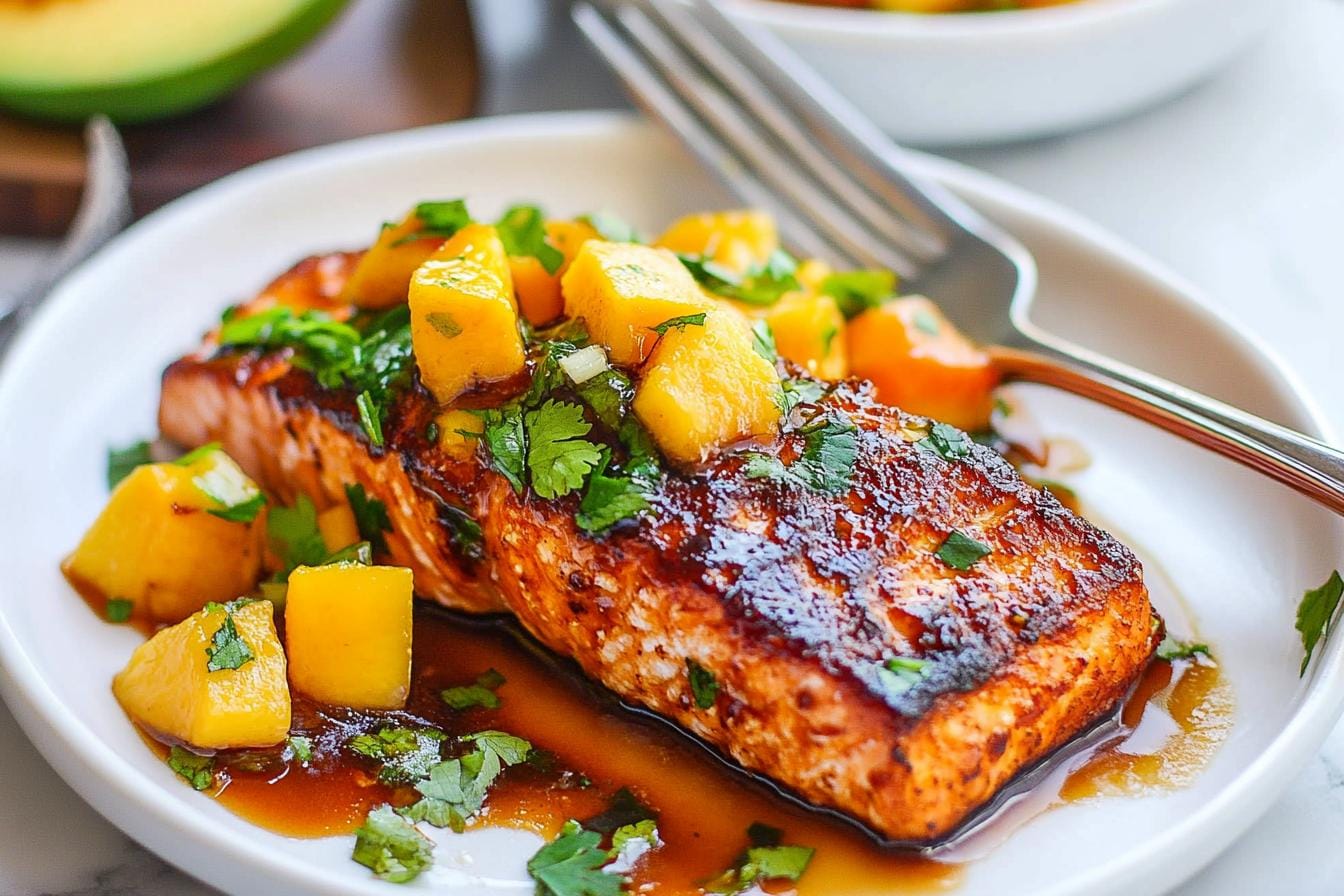 Mango Teriyaki Salmon