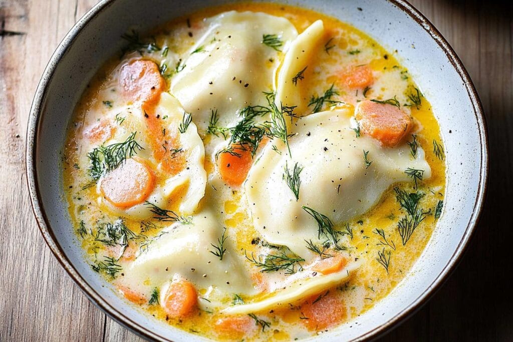 Pierogi Dill Soup