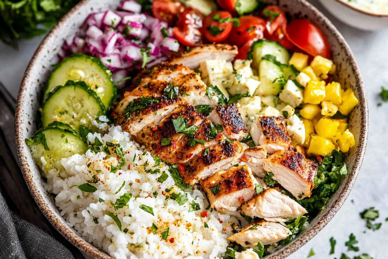 Greek Chicken Bowls