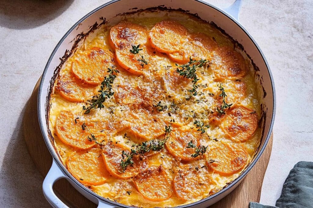 Sweet Potatoes Au Gratin