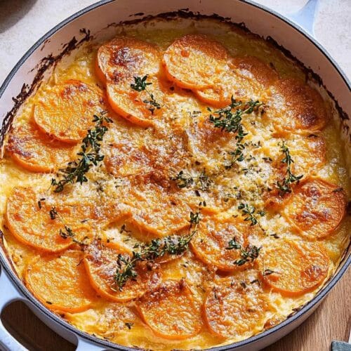Sweet Potatoes Au Gratin