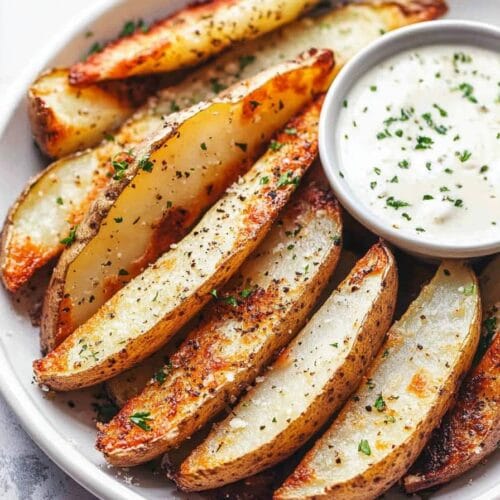 Baked Garlic Parmesan Potato Wedges