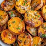 Parmesan Herb Air Fryer Sweet Potatoes