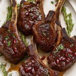 Fancy Pomegranate Lamb Chops