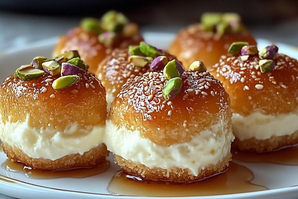 Ricotta Pistachio Honey Bites