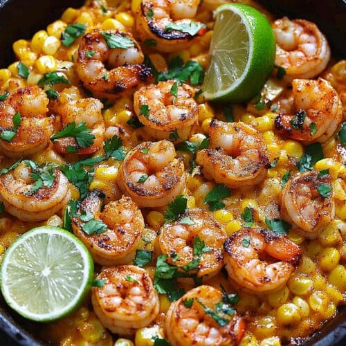 Mexican Street Corn and Shrimp