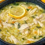 Avgolemono — Greek Lemon Chicken Soup