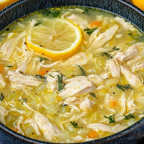 Avgolemono — Greek Lemon Chicken Soup