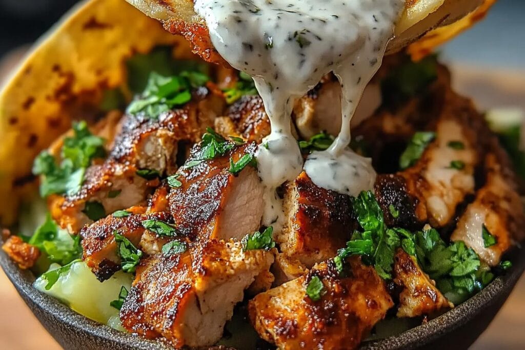 Chicken Shawarma with Garlic Sauce Recipe