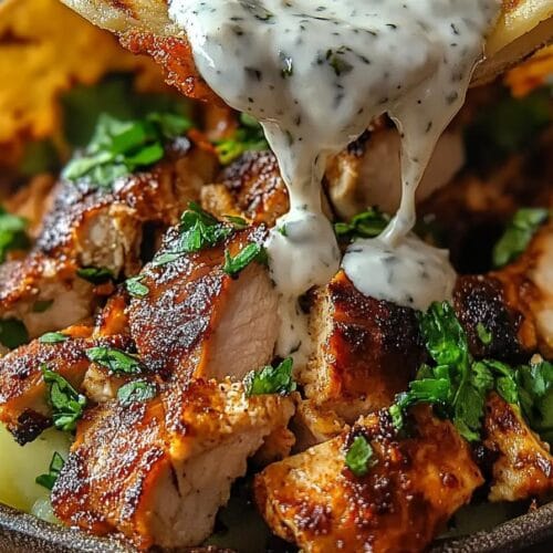 Chicken Shawarma with Garlic Sauce Recipe