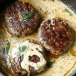 Hamburger Steaks in Creamy Dill Sauce