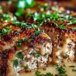 Garlic Parmesan Chicken Meatloaf
