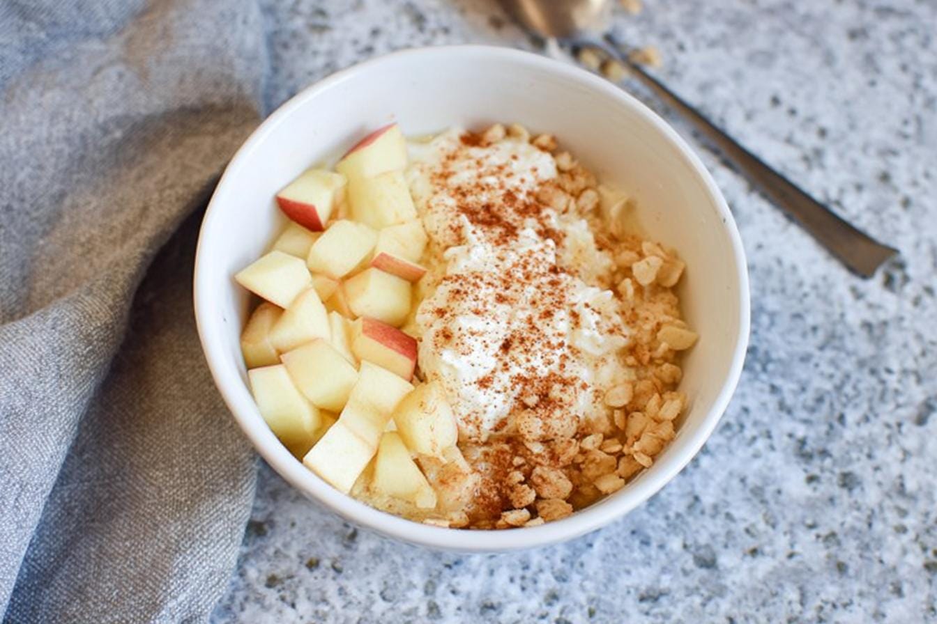 Apple Crisp Yogurt and Cottage Cheese Bowl