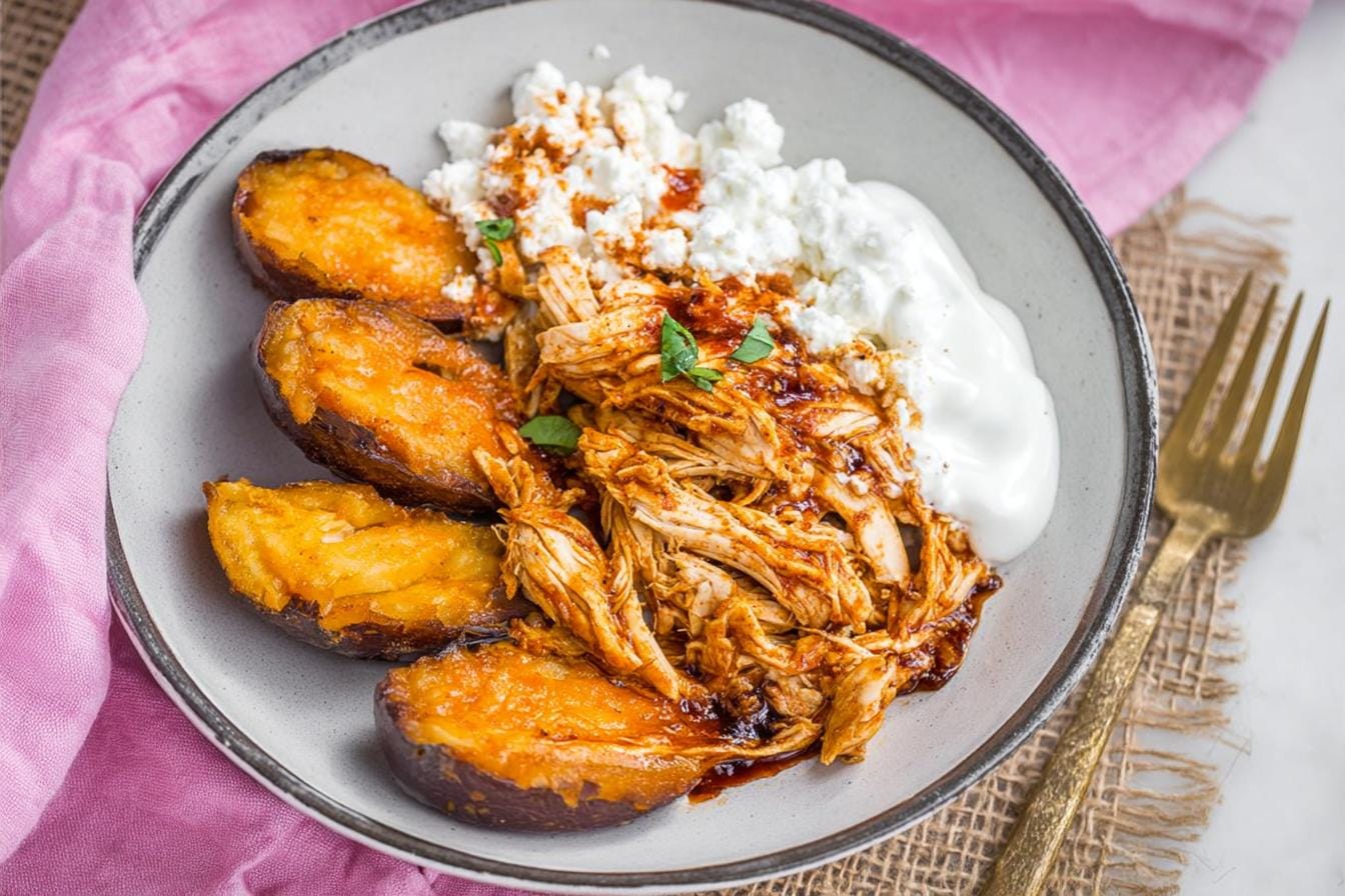 BBQ Chicken Cottage Cheese Bowl