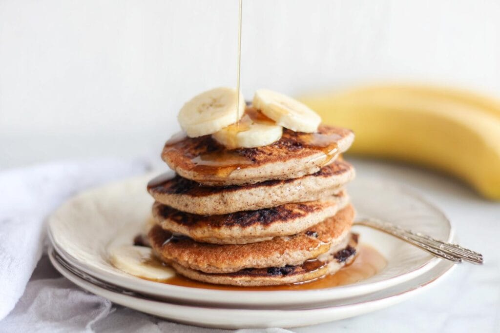 Banana Cottage Cheese Pancakes