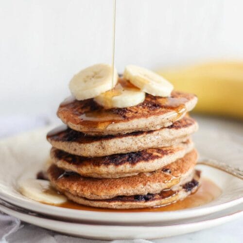 Banana Cottage Cheese Pancakes