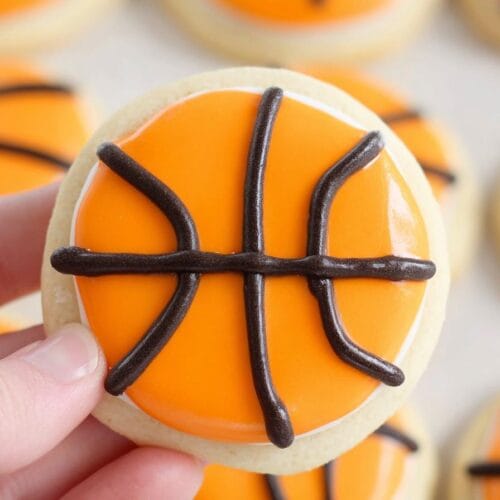 Basketball Sugar Cookies