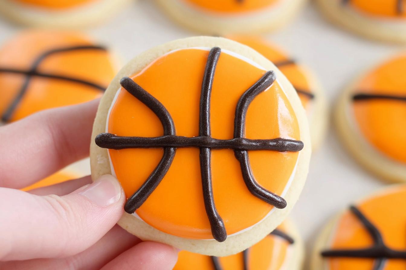 Basketball Sugar Cookies