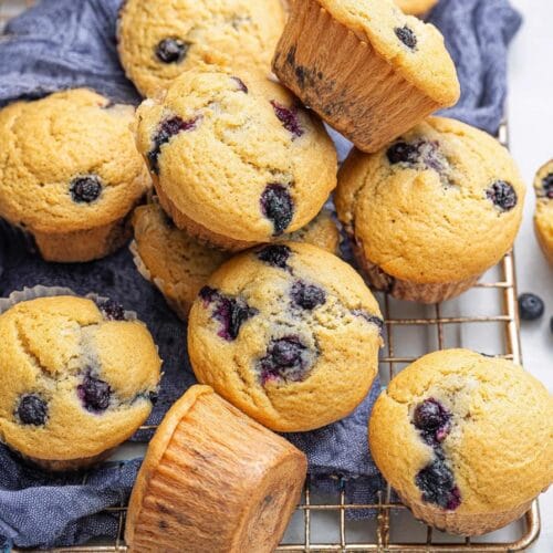 Blueberry Cottage Cheese Muffins